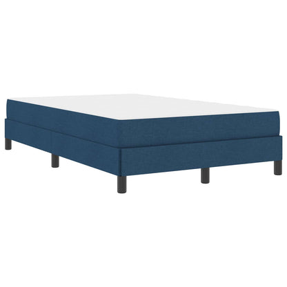 Boxspringbett mit Matratze Blau 120 x 200 cm Stoff