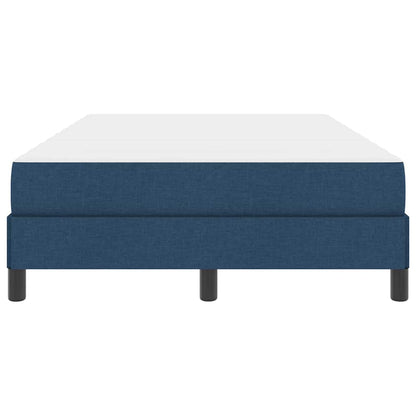 Boxspringbett mit Matratze Blau 120 x 200 cm Stoff