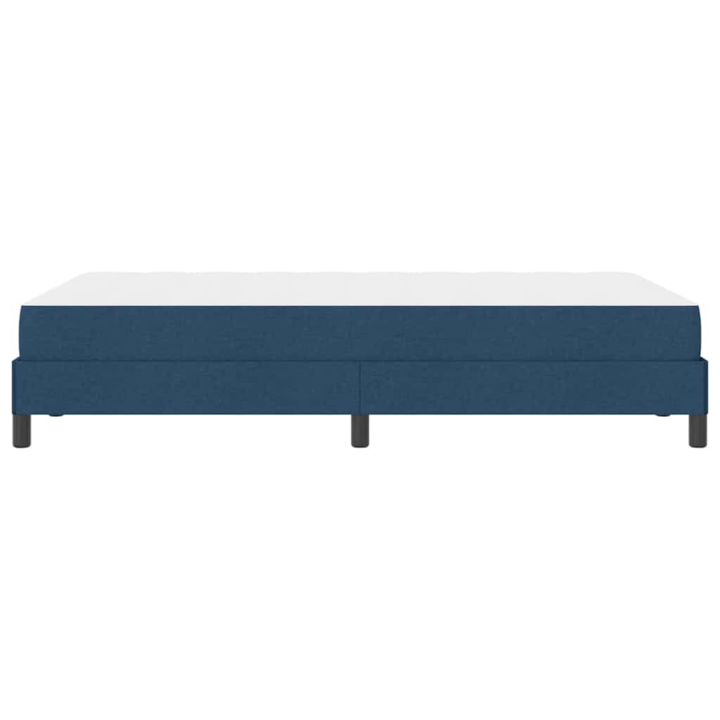Boxspringbett mit Matratze Blau 120 x 200 cm Stoff