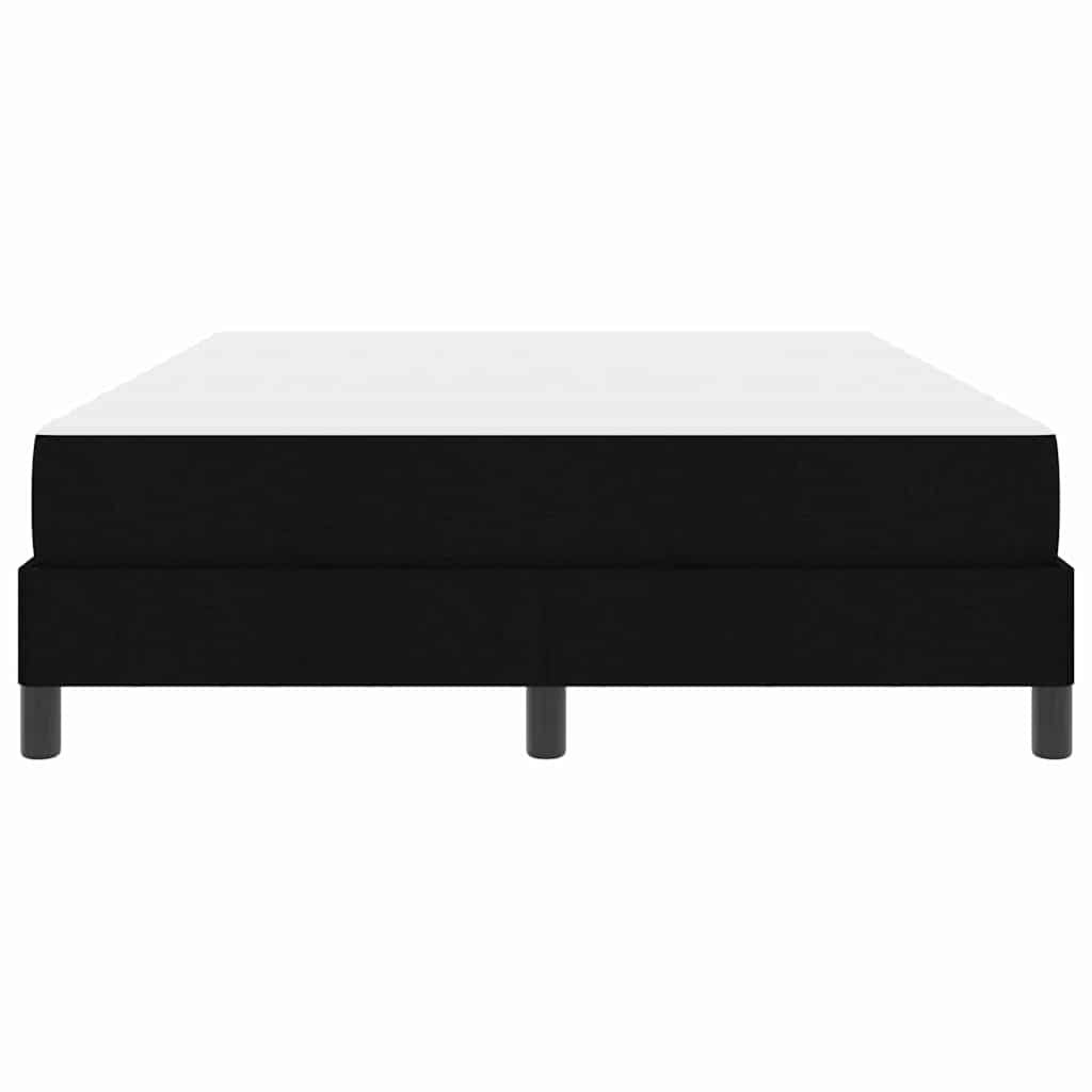 Boxspringbett mit Matratze Schwarz 140 x 190 cm Stoff