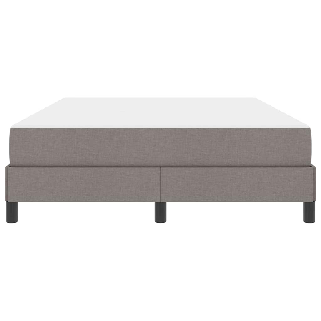 Boxspringbett mit Matratze Taupe 140 x 190 cm Stoff