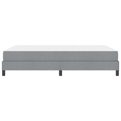 Boxspringbett mit Matratze Hellgrau 140 x 200 cm Stoff