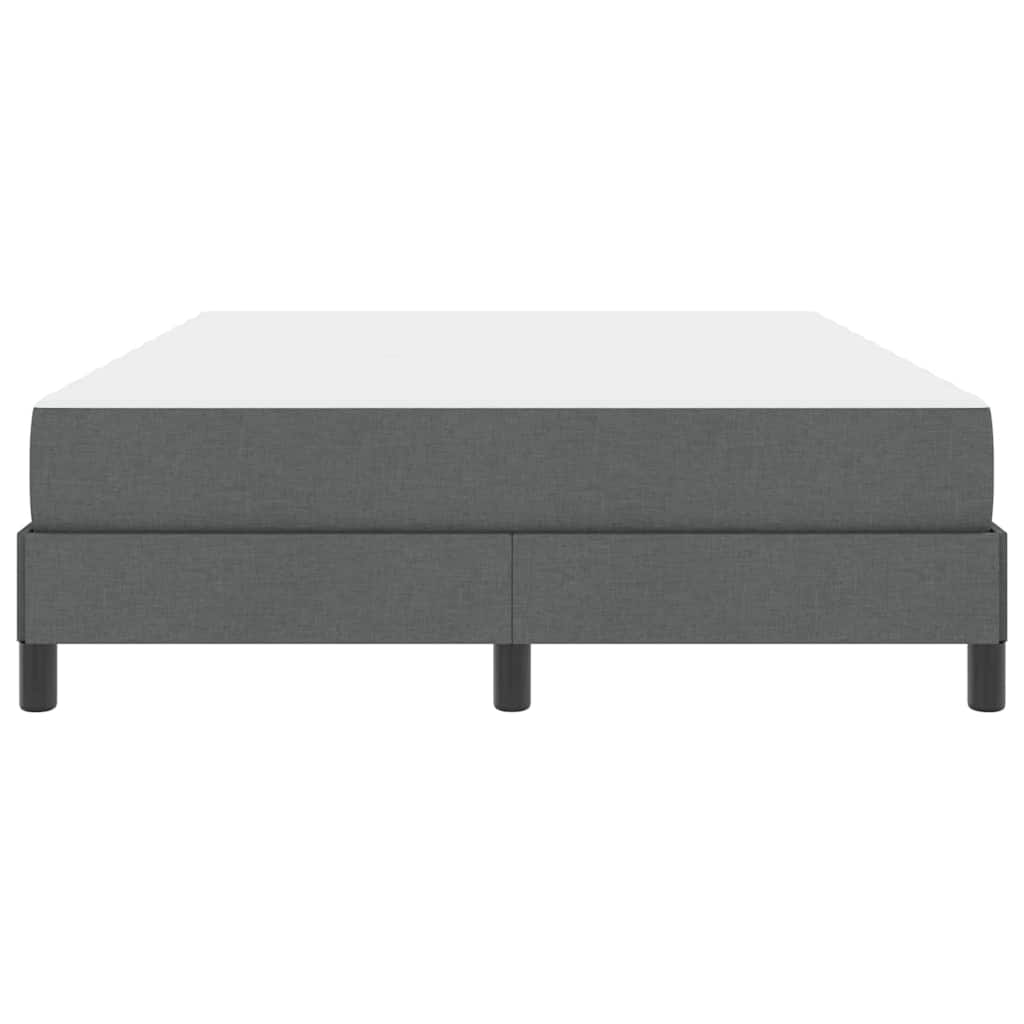 Boxspringbett mit Matratze Dunkelgrau 140 x 200 cm Stoff