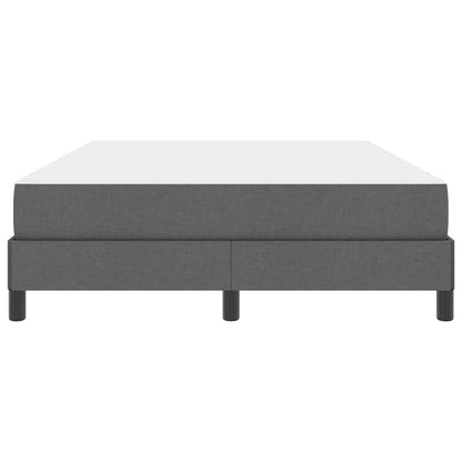 Boxspringbett mit Matratze Dunkelgrau 140 x 200 cm Stoff
