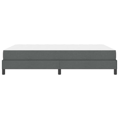 Boxspringbett mit Matratze Dunkelgrau 140 x 200 cm Stoff