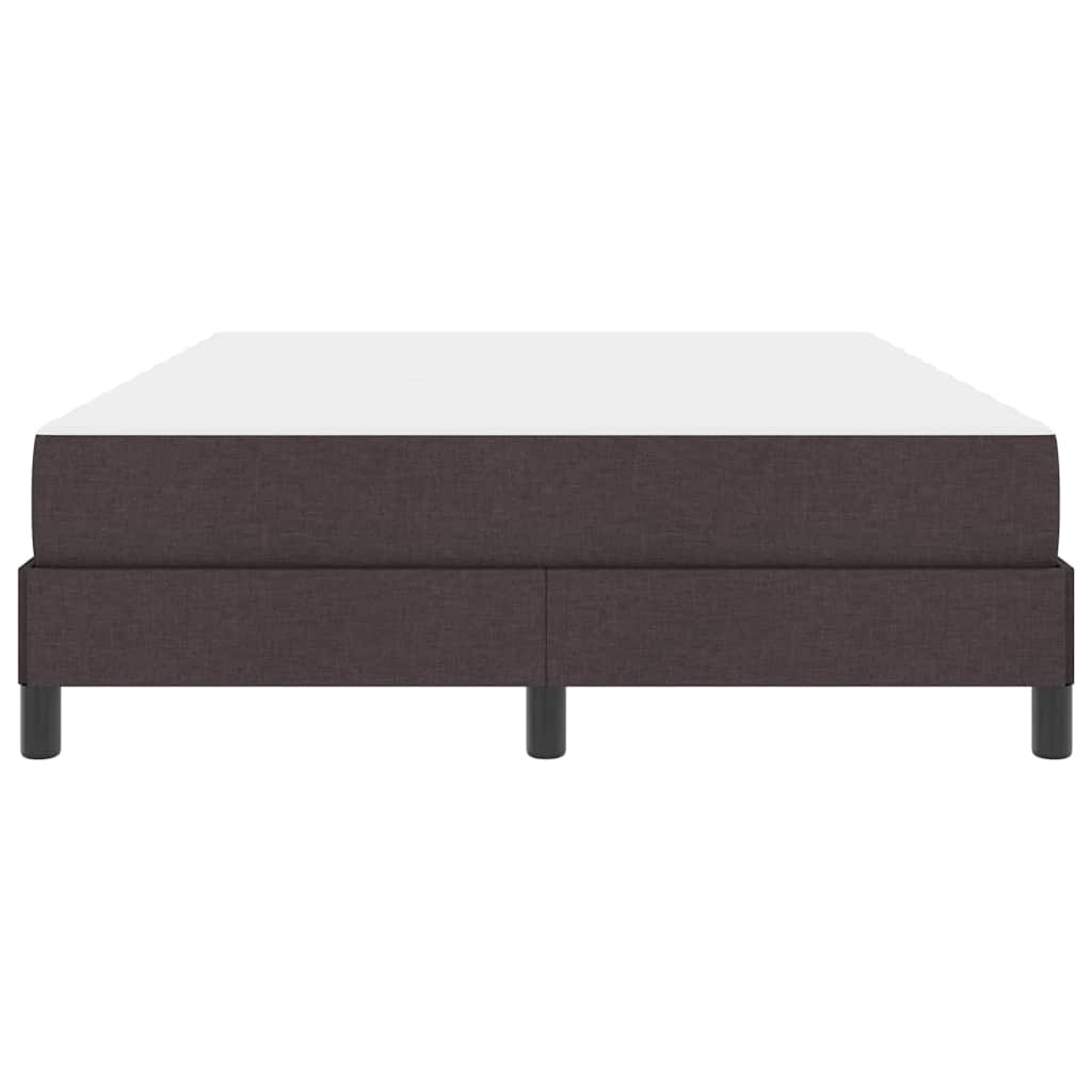 Boxspringbett mit Matratze Dunkelbraun 140 x 200 cm Stoff