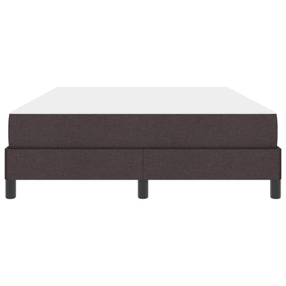 Boxspringbett mit Matratze Dunkelbraun 140 x 200 cm Stoff
