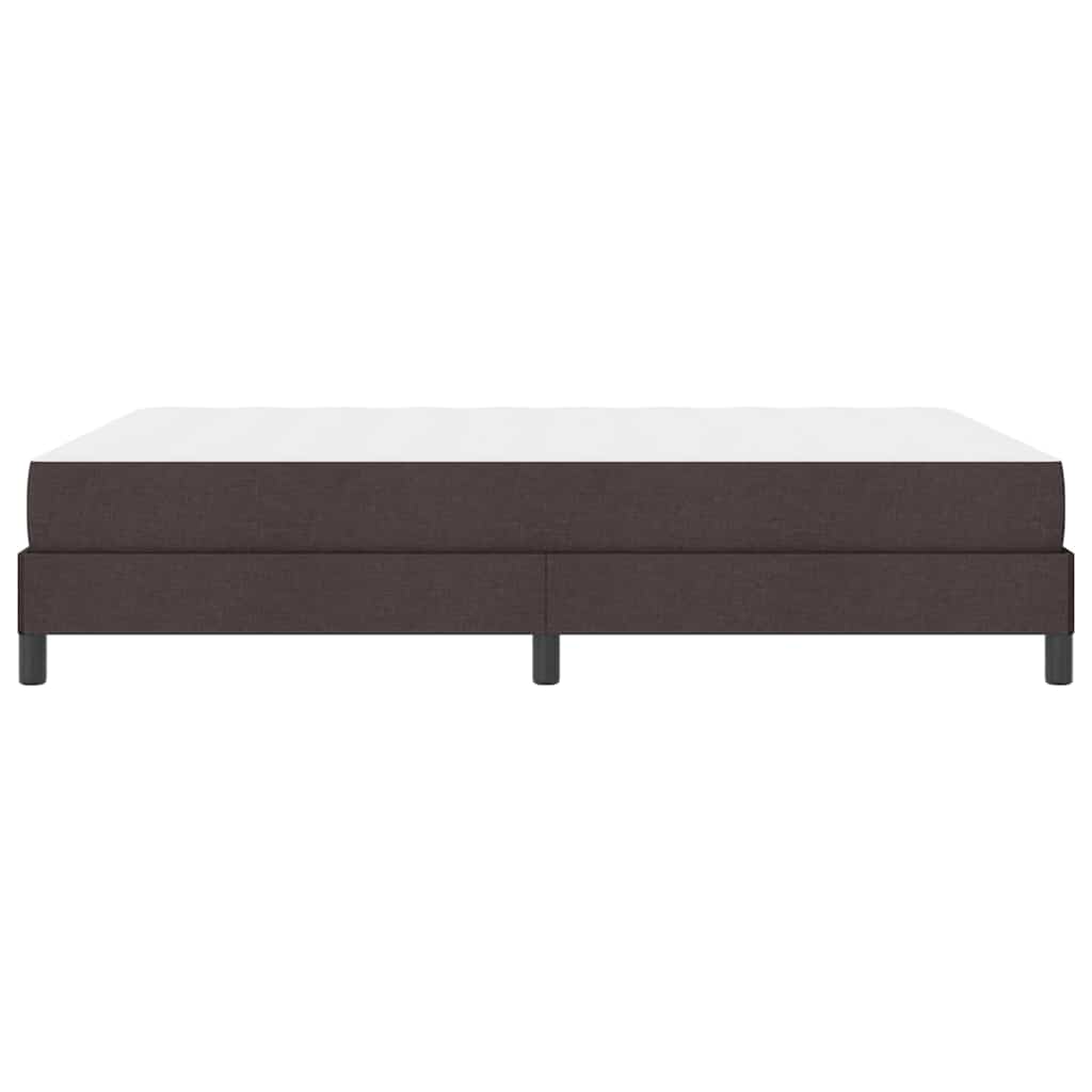 Boxspringbett mit Matratze Dunkelbraun 140 x 200 cm Stoff