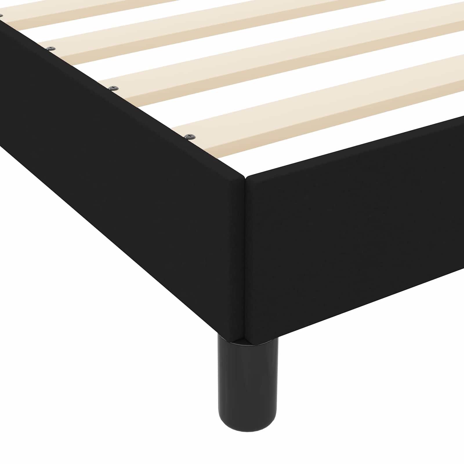 Boxspringbett mit Matratze Schwarz 160 x 200 cm Stoff