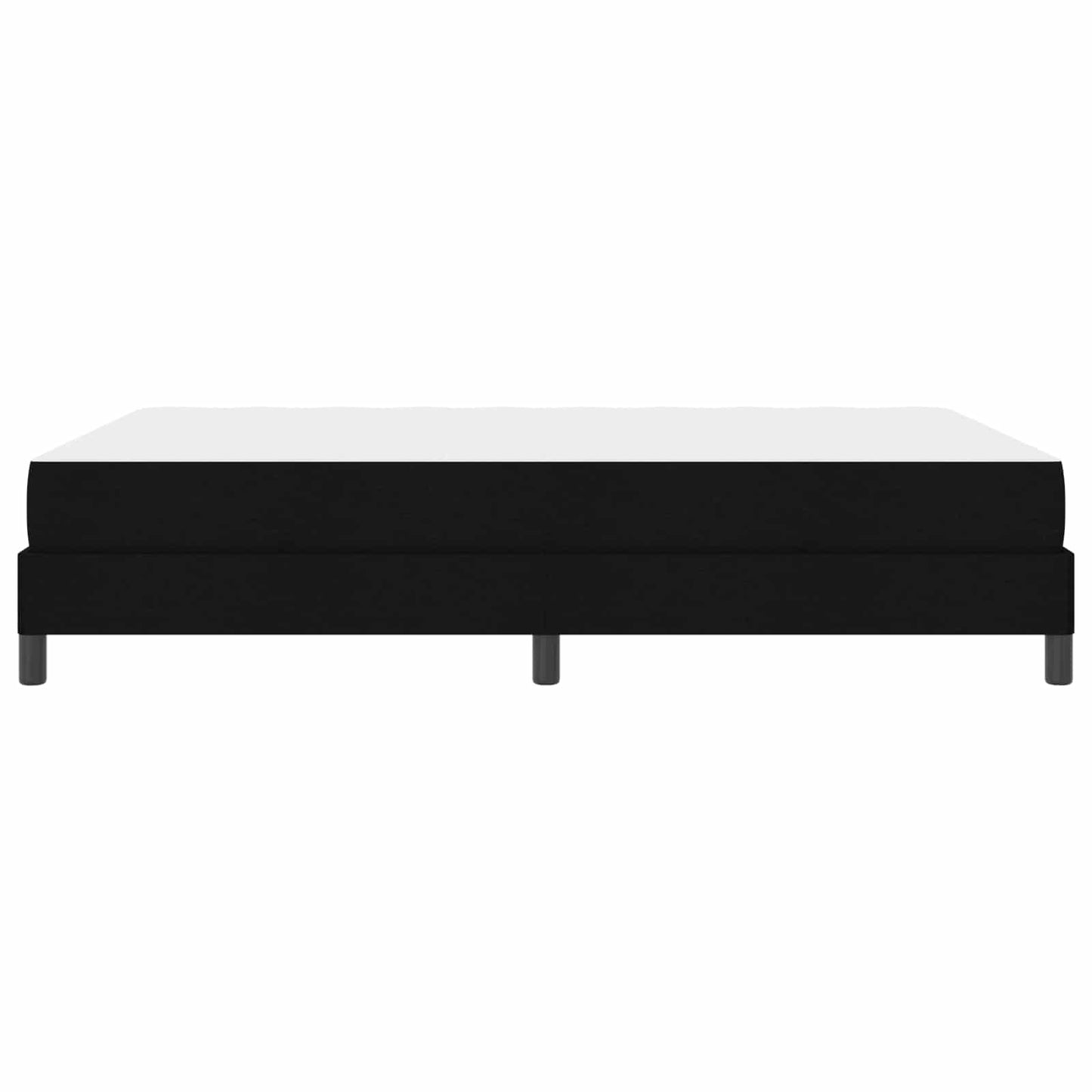 Boxspringbett mit Matratze Schwarz 160 x 200 cm Stoff