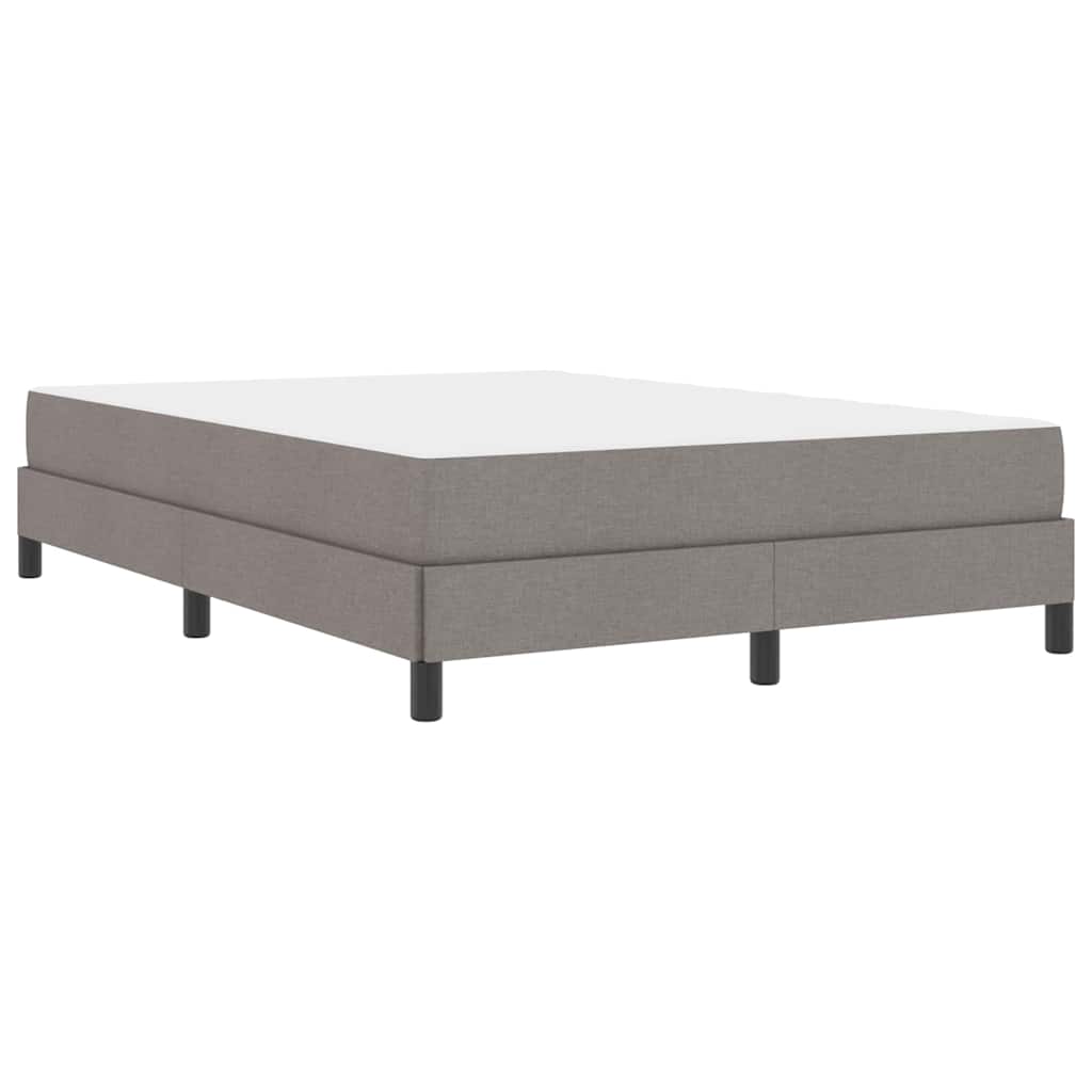 Boxspringbett mit Matratze Taupe 160 x 200 cm Stoff