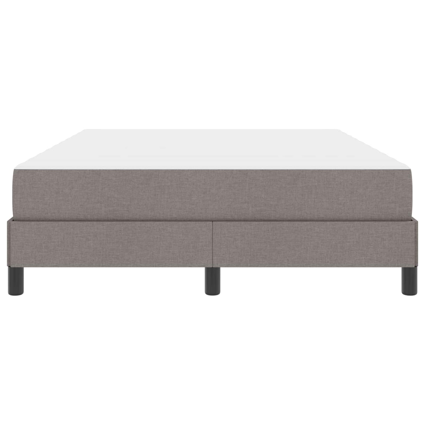 Boxspringbett mit Matratze Taupe 160 x 200 cm Stoff