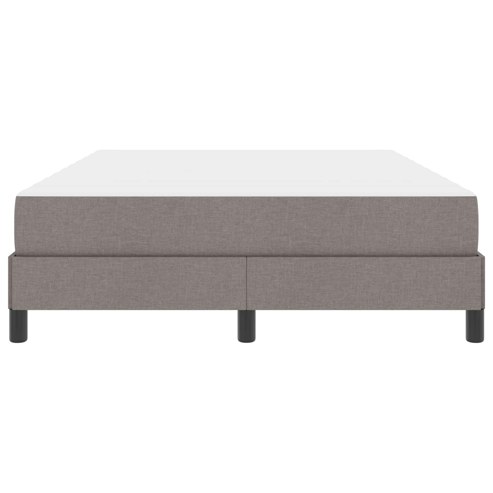 Boxspringbett mit Matratze Taupe 160 x 200 cm Stoff