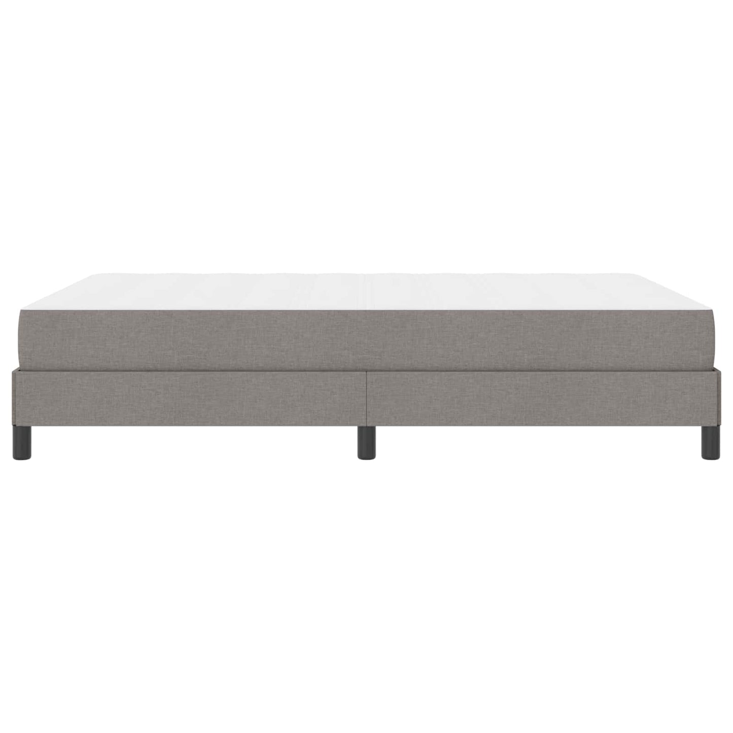 Boxspringbett mit Matratze Taupe 160 x 200 cm Stoff