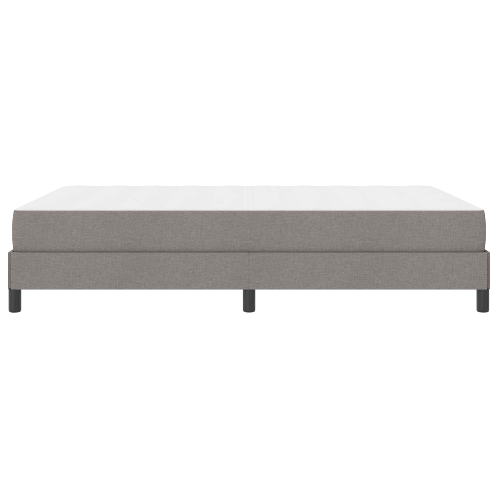 Boxspringbett mit Matratze Taupe 160 x 200 cm Stoff