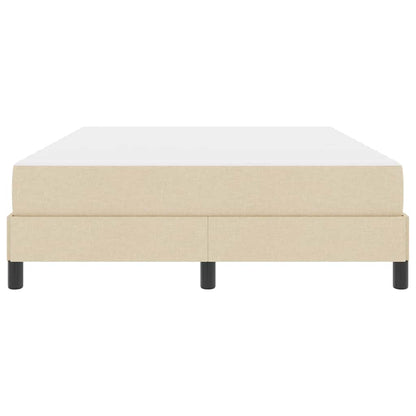 Boxspringbett mit Matratze Creme 160 x 200 cm Stoff