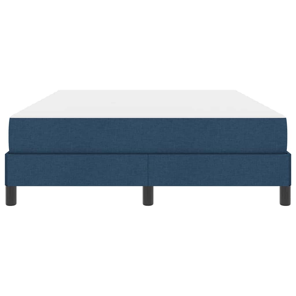 Boxspringbett mit Matratze Blau 160 x 200 cm Stoff