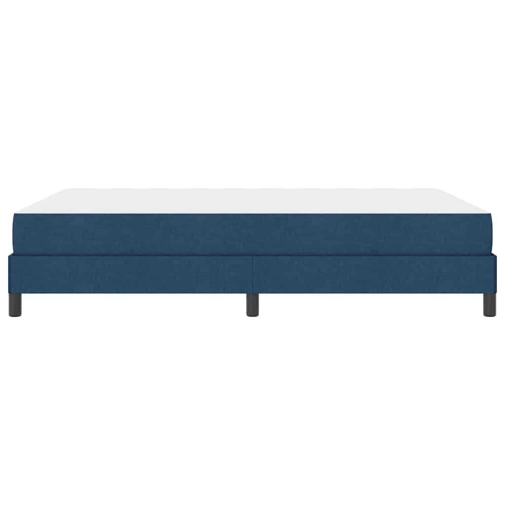 Boxspringbett mit Matratze Blau 160 x 200 cm Stoff