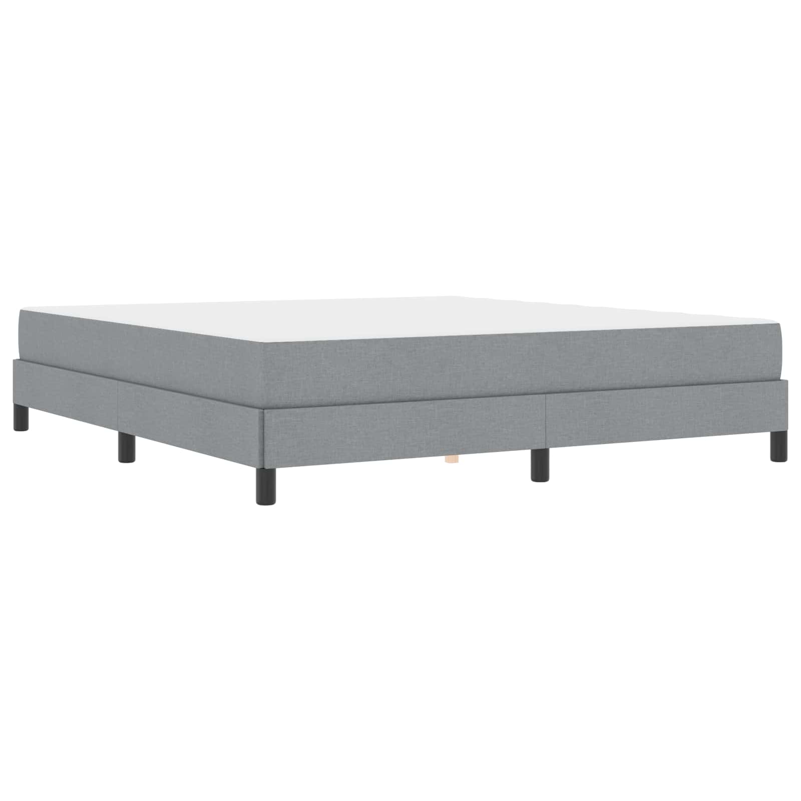Boxspringbett Hellgrau 180 x 200 cm Stoff