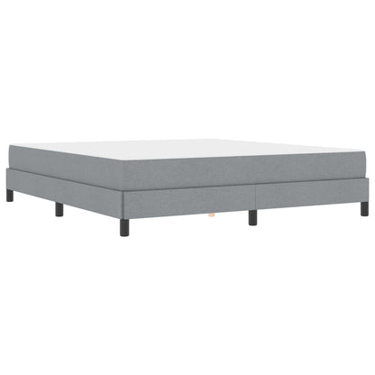 Boxspringbett Hellgrau 180 x 200 cm Stoff