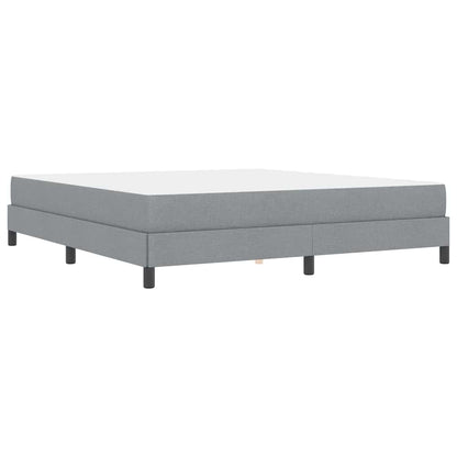 Boxspringbett Hellgrau 180 x 200 cm Stoff