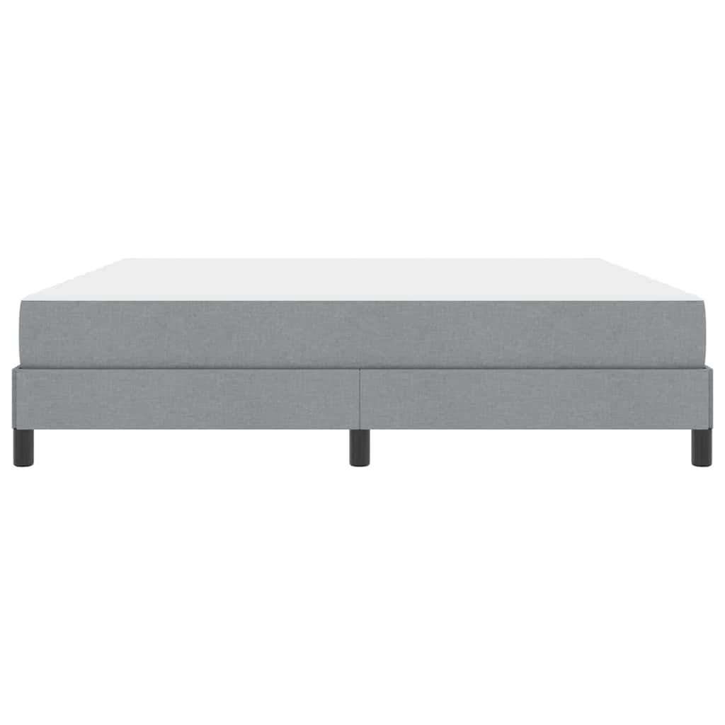 Boxspringbett Hellgrau 180 x 200 cm Stoff