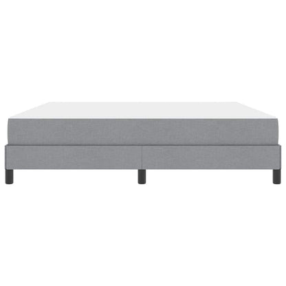 Boxspringbett Hellgrau 180 x 200 cm Stoff