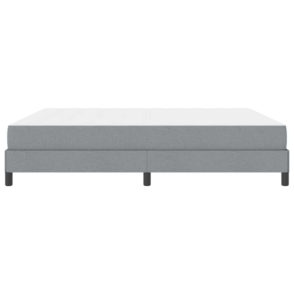 Boxspringbett Hellgrau 180 x 200 cm Stoff