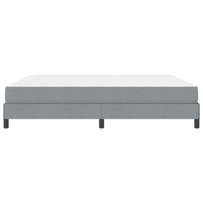 Boxspringbett Hellgrau 180 x 200 cm Stoff