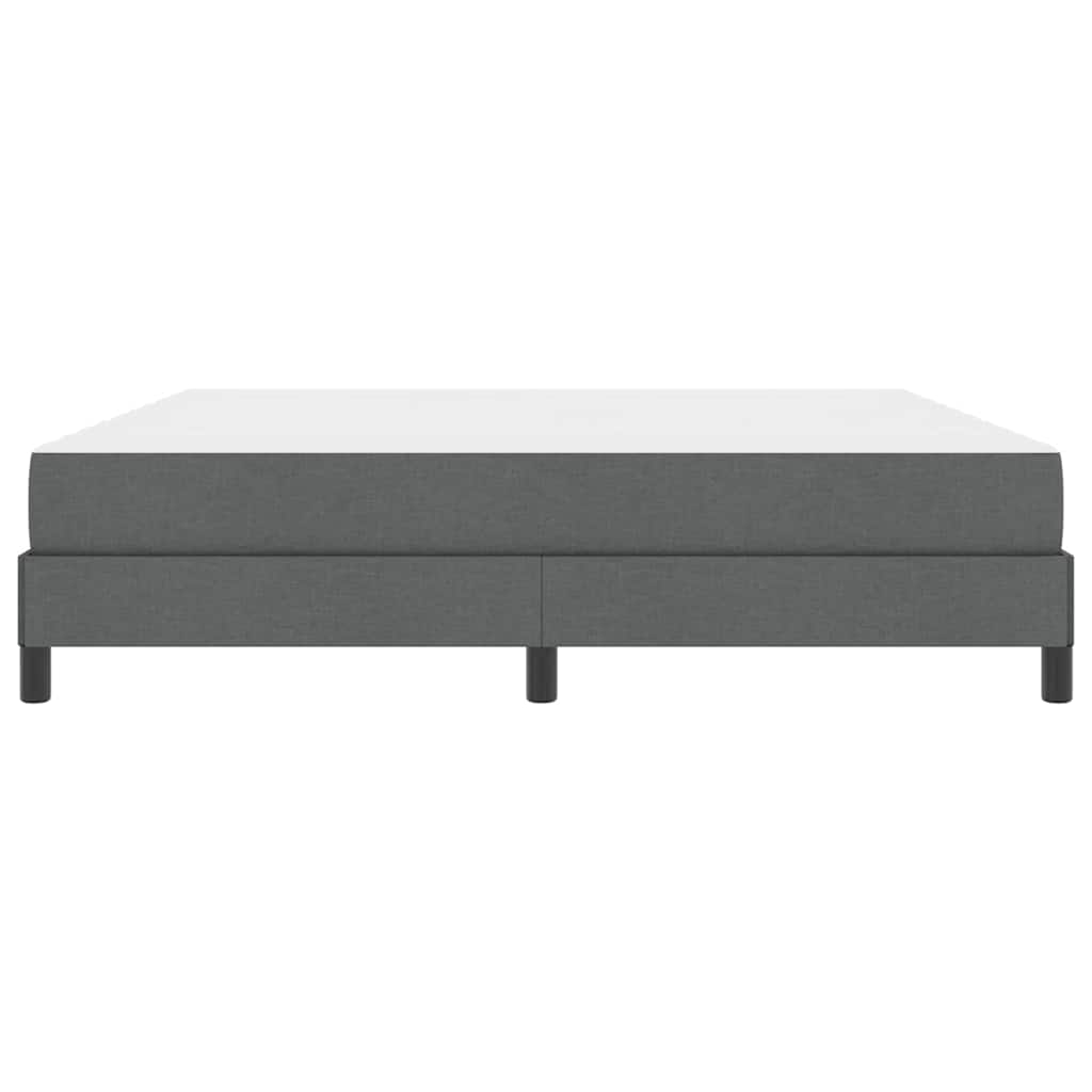 Boxspringbett mit Matratze Dunkelgrau 180 x 200 cm Stoff
