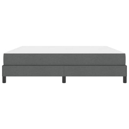 Boxspringbett mit Matratze Dunkelgrau 180 x 200 cm Stoff