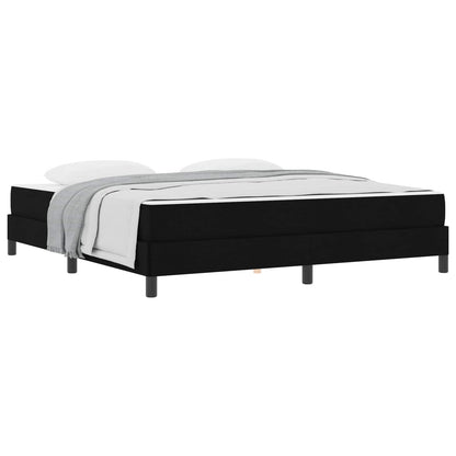 Boxspringbett mit Matratze Schwarz 180 x 200 cm Stoff