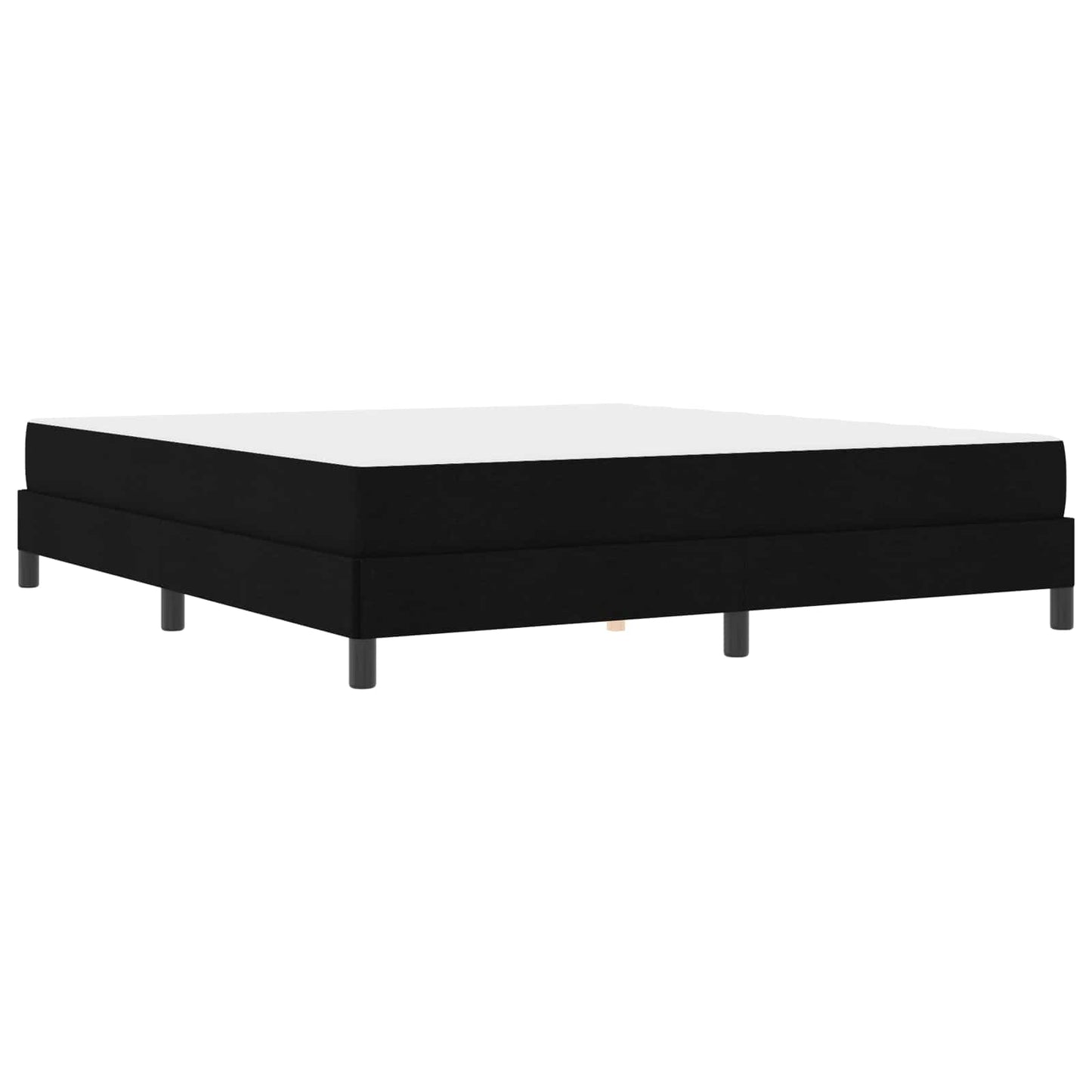 Boxspringbett mit Matratze Schwarz 180 x 200 cm Stoff
