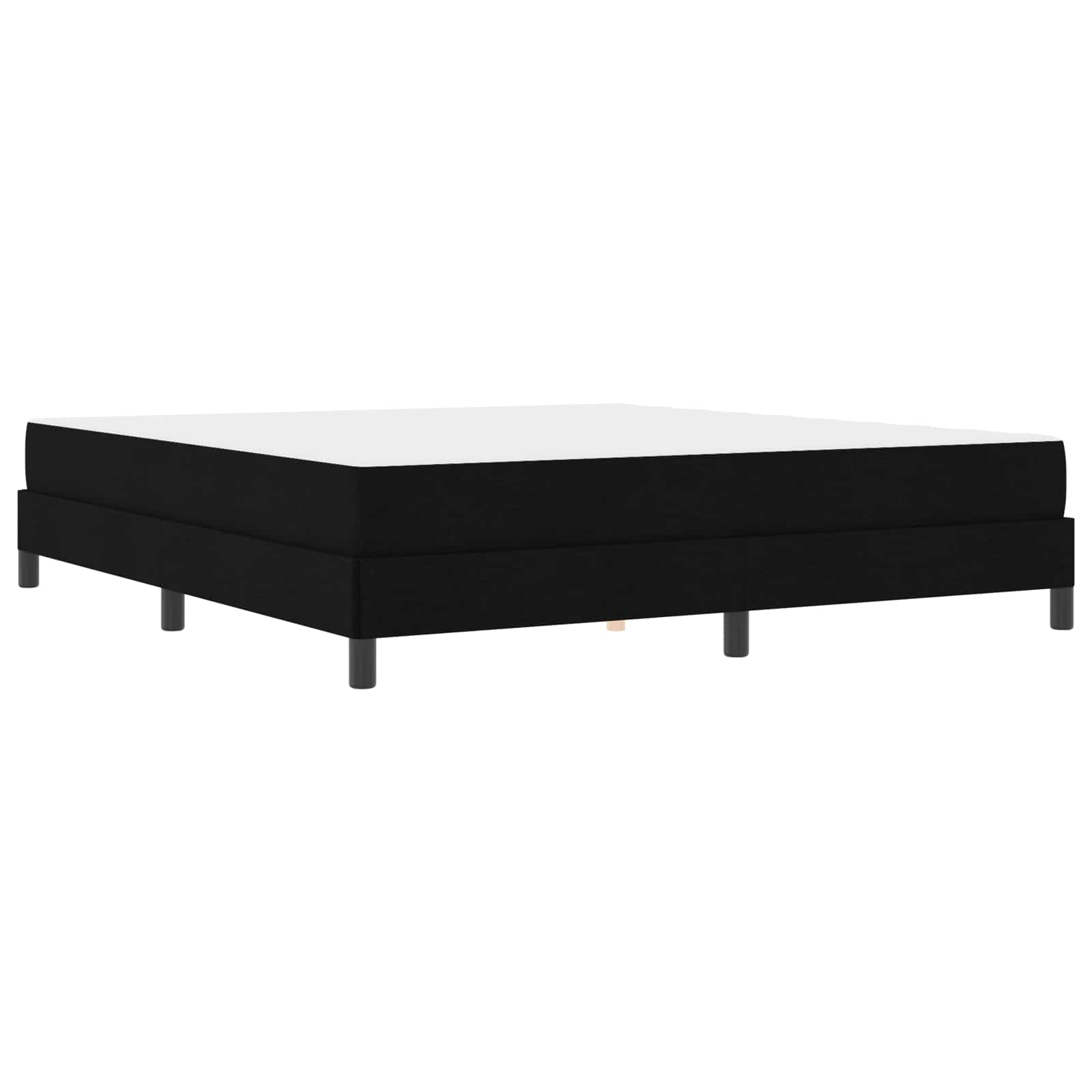 Boxspringbett mit Matratze Schwarz 180 x 200 cm Stoff