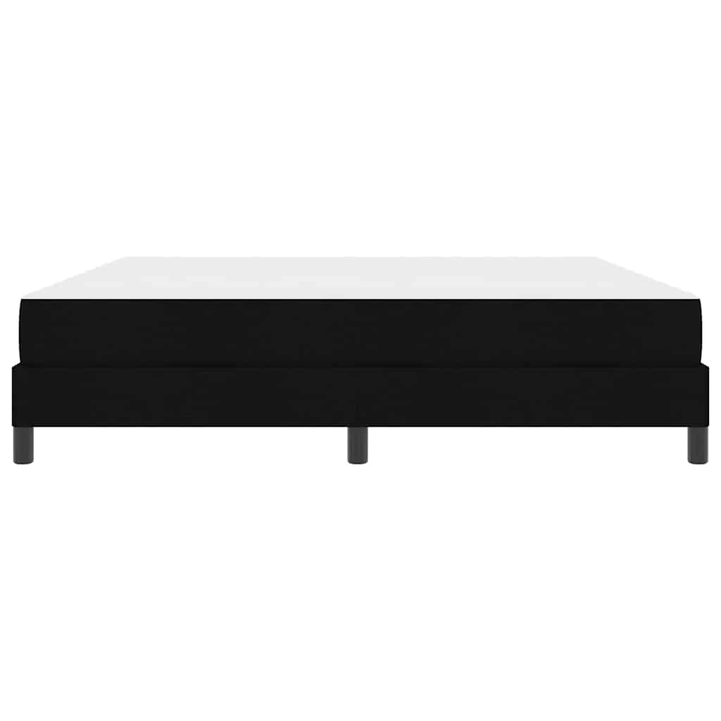 Boxspringbett mit Matratze Schwarz 180 x 200 cm Stoff