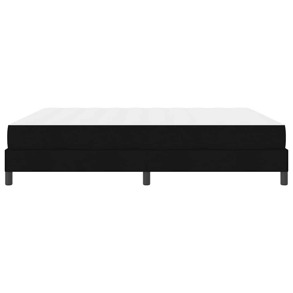 Boxspringbett mit Matratze Schwarz 180 x 200 cm Stoff