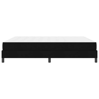 Boxspringbett mit Matratze Schwarz 180 x 200 cm Stoff