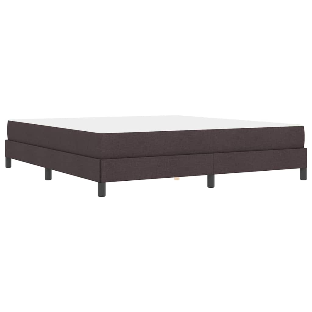 Boxspringbett mit Matratze Dunkelbraun 180 x 200 cm Stoff