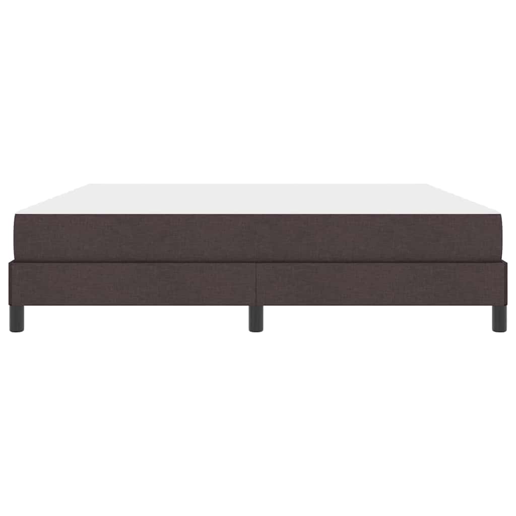 Boxspringbett mit Matratze Dunkelbraun 180 x 200 cm Stoff