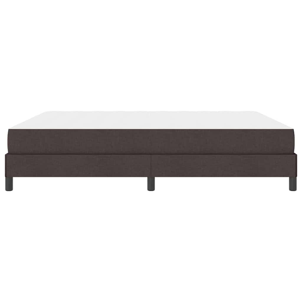 Boxspringbett mit Matratze Dunkelbraun 180 x 200 cm Stoff