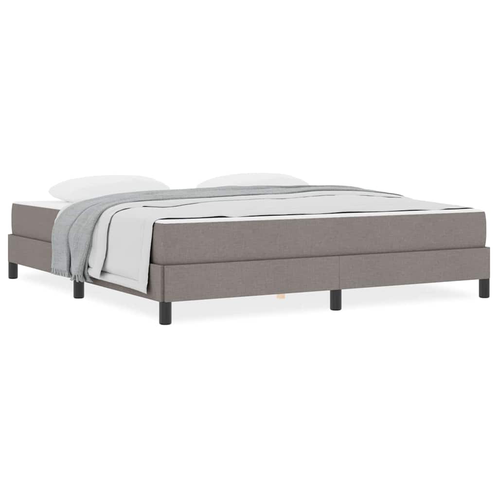 Boxspringbett mit Matratze Taupe 180 x 200 cm Stoff