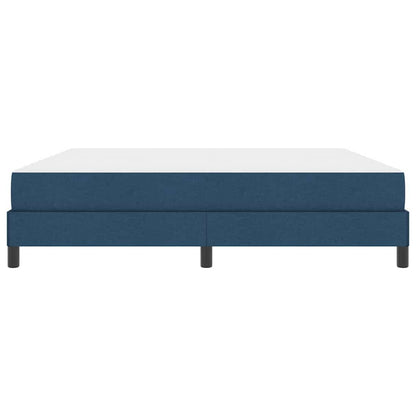 Boxspringbett mit Matratze Blau 180 x 200 cm Stoff