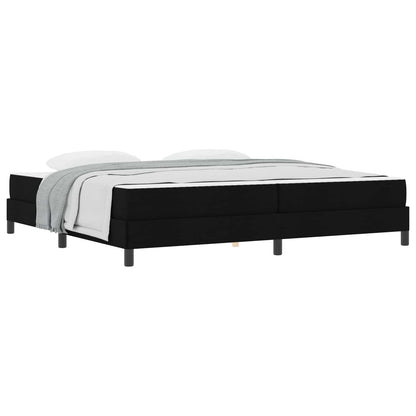 Boxspringbett mit Matratze Schwarz 200 x 200 cm Stoff