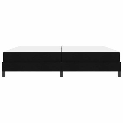 Boxspringbett mit Matratze Schwarz 200 x 200 cm Stoff