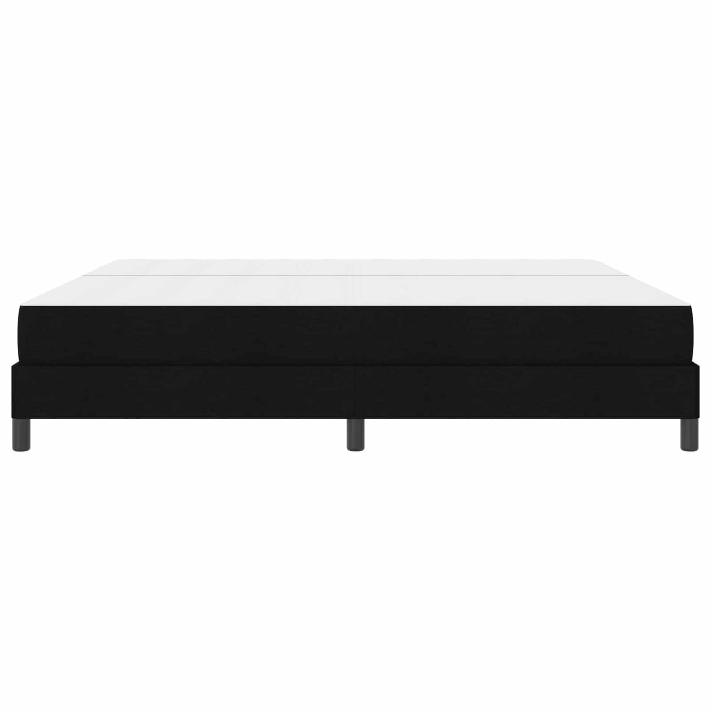 Boxspringbett mit Matratze Schwarz 200 x 200 cm Stoff