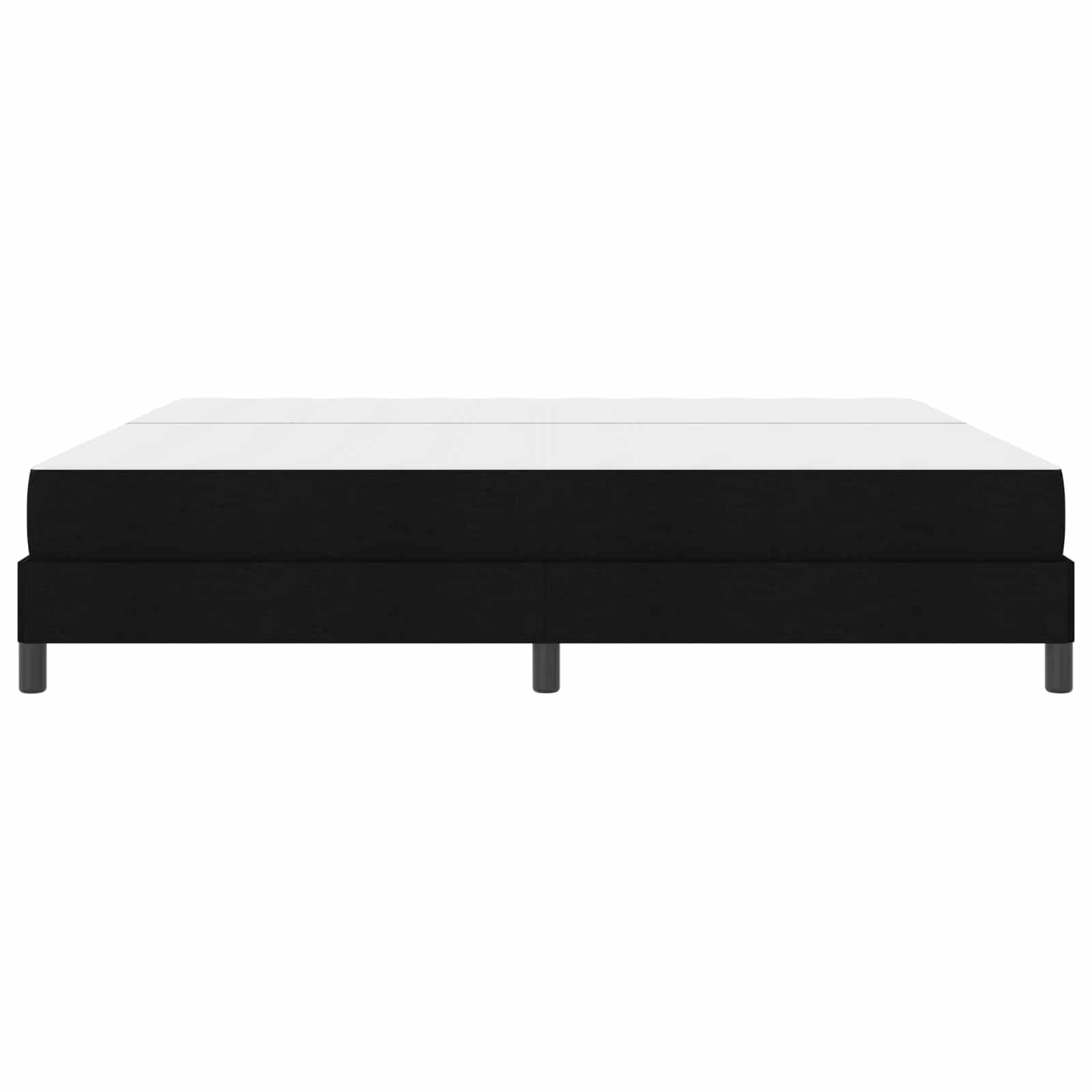 Boxspringbett mit Matratze Schwarz 200 x 200 cm Stoff