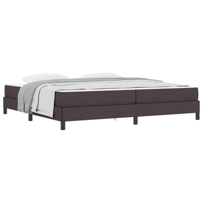 Boxspringbett mit Matratze Dunkelbraun 200 x 200 cm Stoff