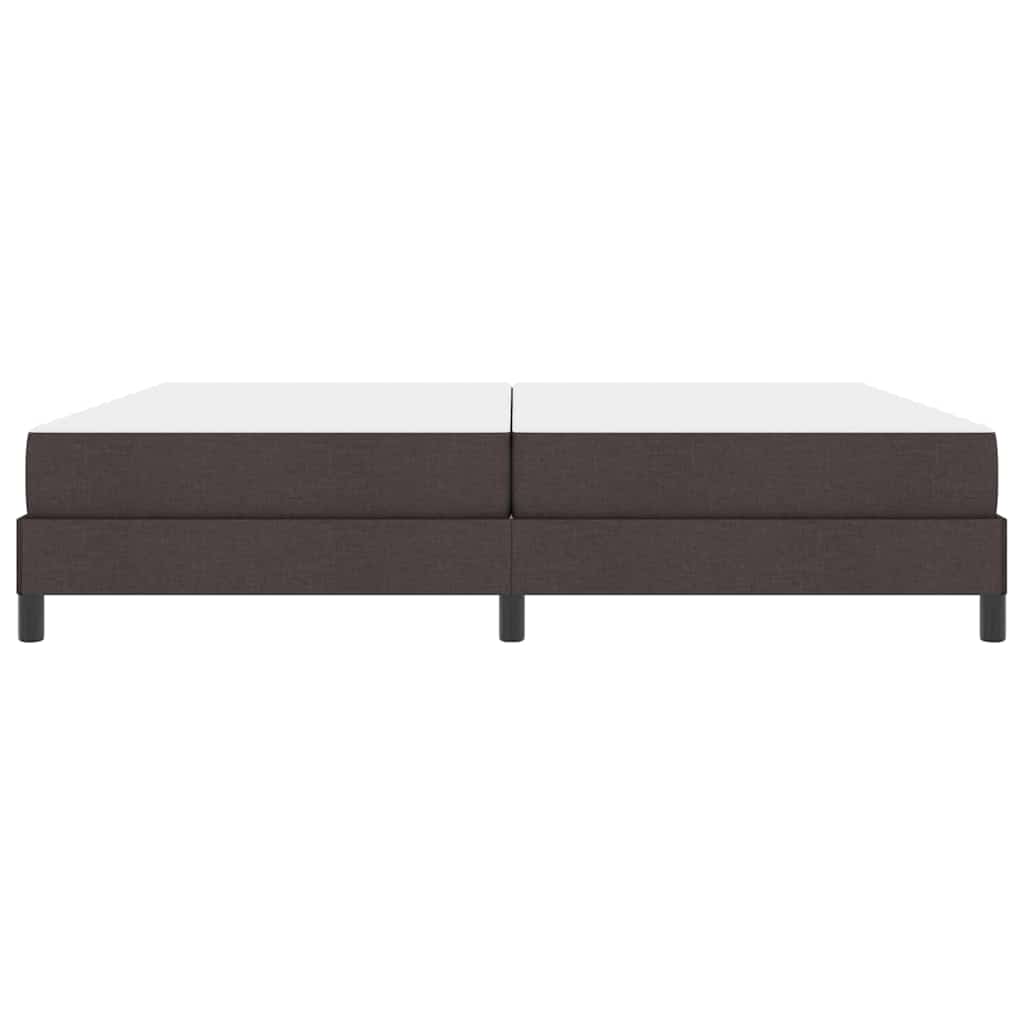 Boxspringbett mit Matratze Dunkelbraun 200 x 200 cm Stoff