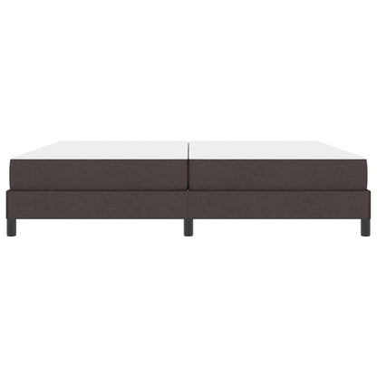 Boxspringbett mit Matratze Dunkelbraun 200 x 200 cm Stoff