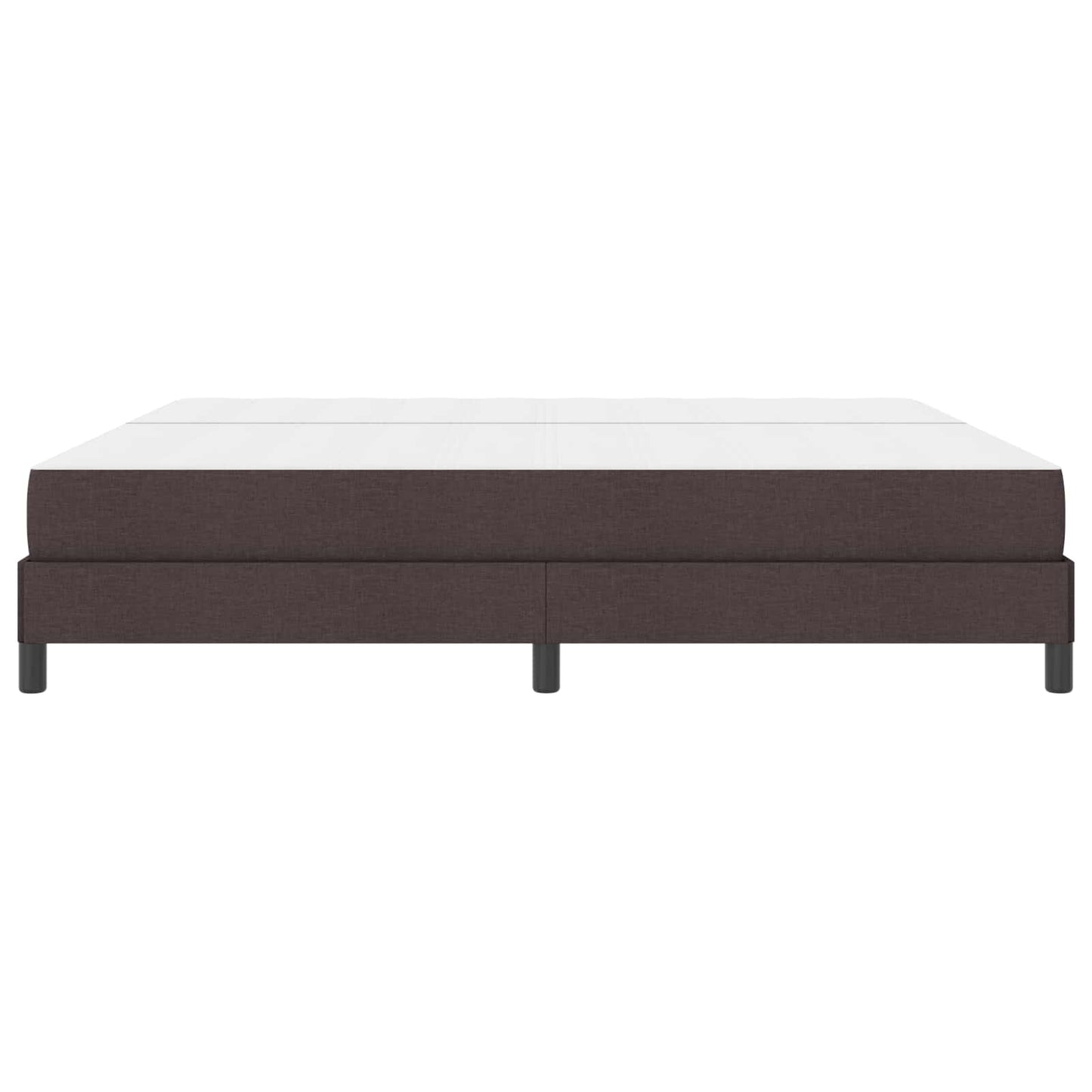 Boxspringbett mit Matratze Dunkelbraun 200 x 200 cm Stoff